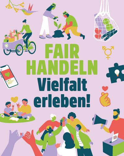 Poster "Fair Handeln, Vielfalt erleben!"