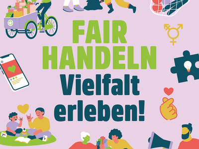 Poster "Fair Handeln, Vielfalt erleben!"