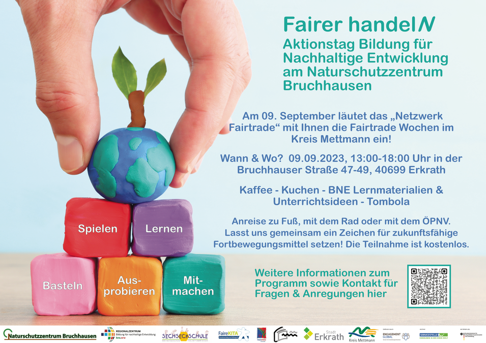 Einladungsbild für die Veranstaltung "BNE-Aktionstag Fairer HandelN im Naturschutzzentrum Bruchhausen"