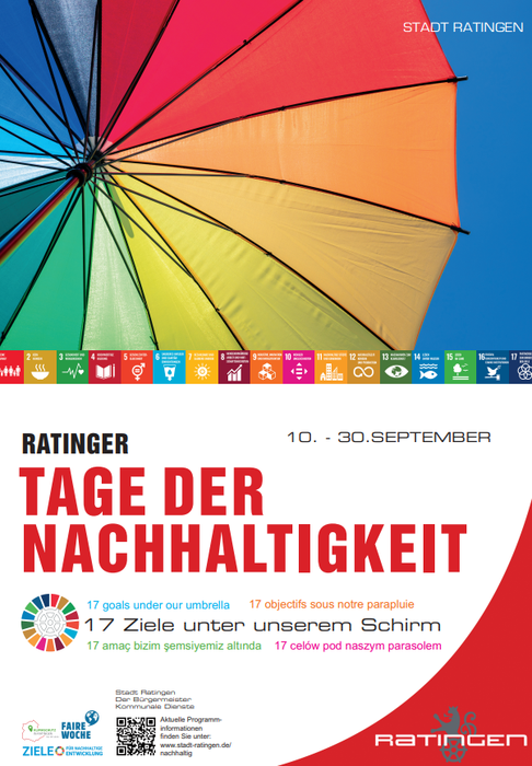 Werbeplakat für "Tage der Nachhaltigkeit" in Ratingen