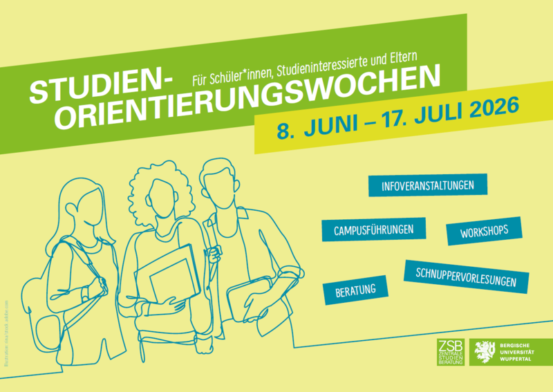 Plakat zu den Studienorientierungswochen